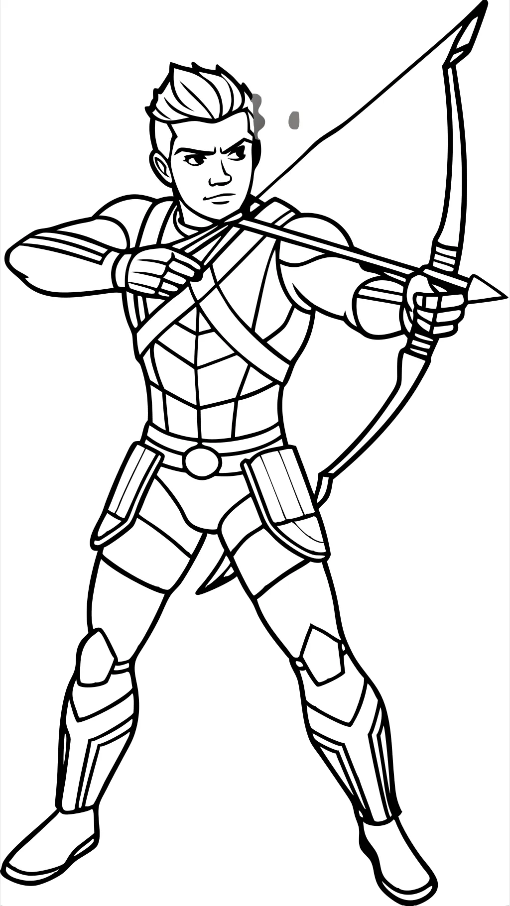 coloring pages of hawkeye